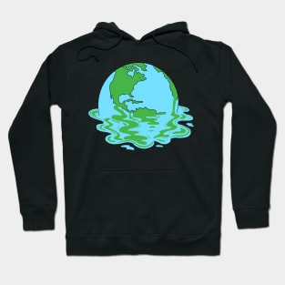 Earth day Melting Planet Hoodie